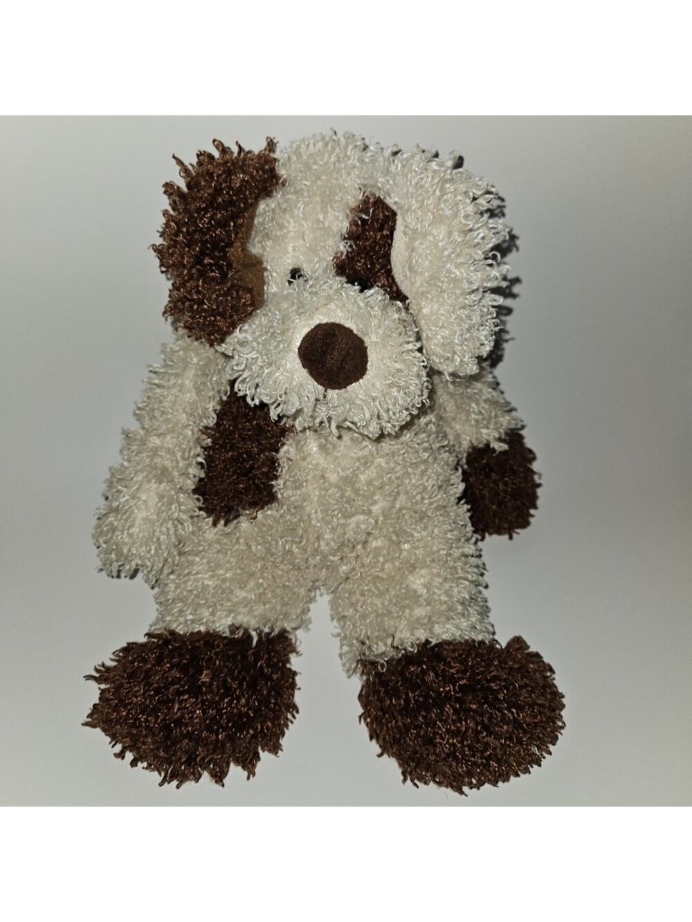 Harry & David Animal Adventure Shaggy Tan Brown Puppy Dog Plush 15" Stuffed Toy